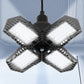 Ultra Bright Garage LED Light – 60W, Adjustable 4-Leaf Panels, 6500K Daylight, Tool-Free Install