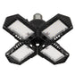 Ultra Bright Garage LED Light – 60W, Adjustable 4-Leaf Panels, 6500K Daylight, Tool-Free Install
