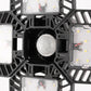11 in. 60-Watt Black Motion Sensor LED Flush Mount Adjustable LED Garage Light with Foldable Panels