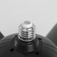 18 in. Indoor Black Standard Ceiling Fan with Adjustable White Integrated LED Flush Mount Light