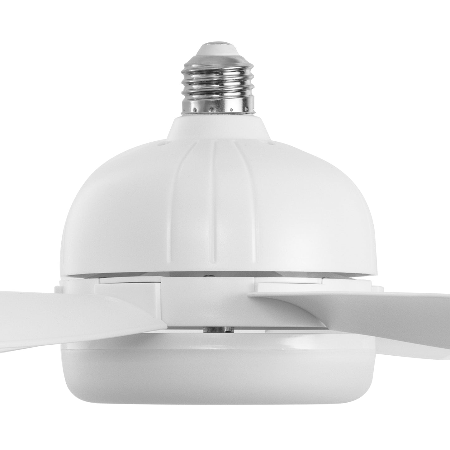 18 in. Indoor White Standard Ceiling Fan with Adjustable White Integrated LED Flush Mount Light