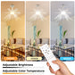 18 in. Indoor White Standard Ceiling Fan with Adjustable White Integrated LED Flush Mount Light