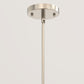 7 in. 1-Light Brushed Nickel Modern Farmhouse Cage Lantern Pendant with Clear Glass