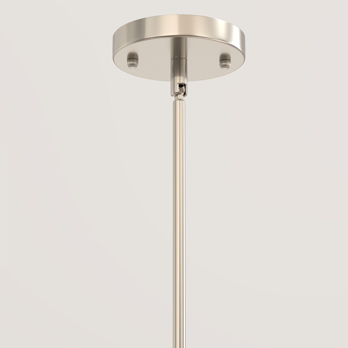 7 in. 1-Light Brushed Nickel Modern Farmhouse Cage Lantern Pendant with Clear Glass