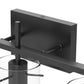 20 in. 3-Light Bathroom Fixture,Matte Black Metal Vanity Light with Clear Glass Shades, Modern Bathroom Lighting