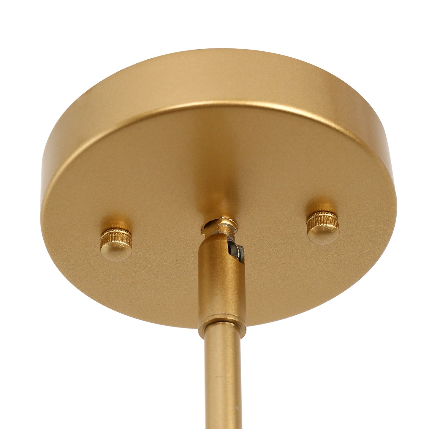 28 in. 6-Light Gold Farmhouse Rustic Candle Ceiling Chandelier Light, Adjustable Height for Dining Room