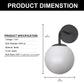1-Light Black European Modern Simple Industrial Creative Fashion Style, Indoor for Bedroom, Living Room, LED Wall Light Fixture