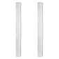 24 in. 1-Light Integrated LED Matte Black Modern Rectangle Vanity Light Bar Wall Fixture for Bathroom Mirror (2-Pack)