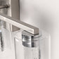 26 in. 28-Watt 4-Light Brushed Nickel Crystal LED Integrated Vanity Light for Bathroom, 3000/4000/6000K Adjustable