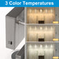 33 in. 35-Watt 5-Light Brushed Nickel Crystal LED Integrated Vanity Light for Bathroom, 3000/4000/6000K Adjustable
