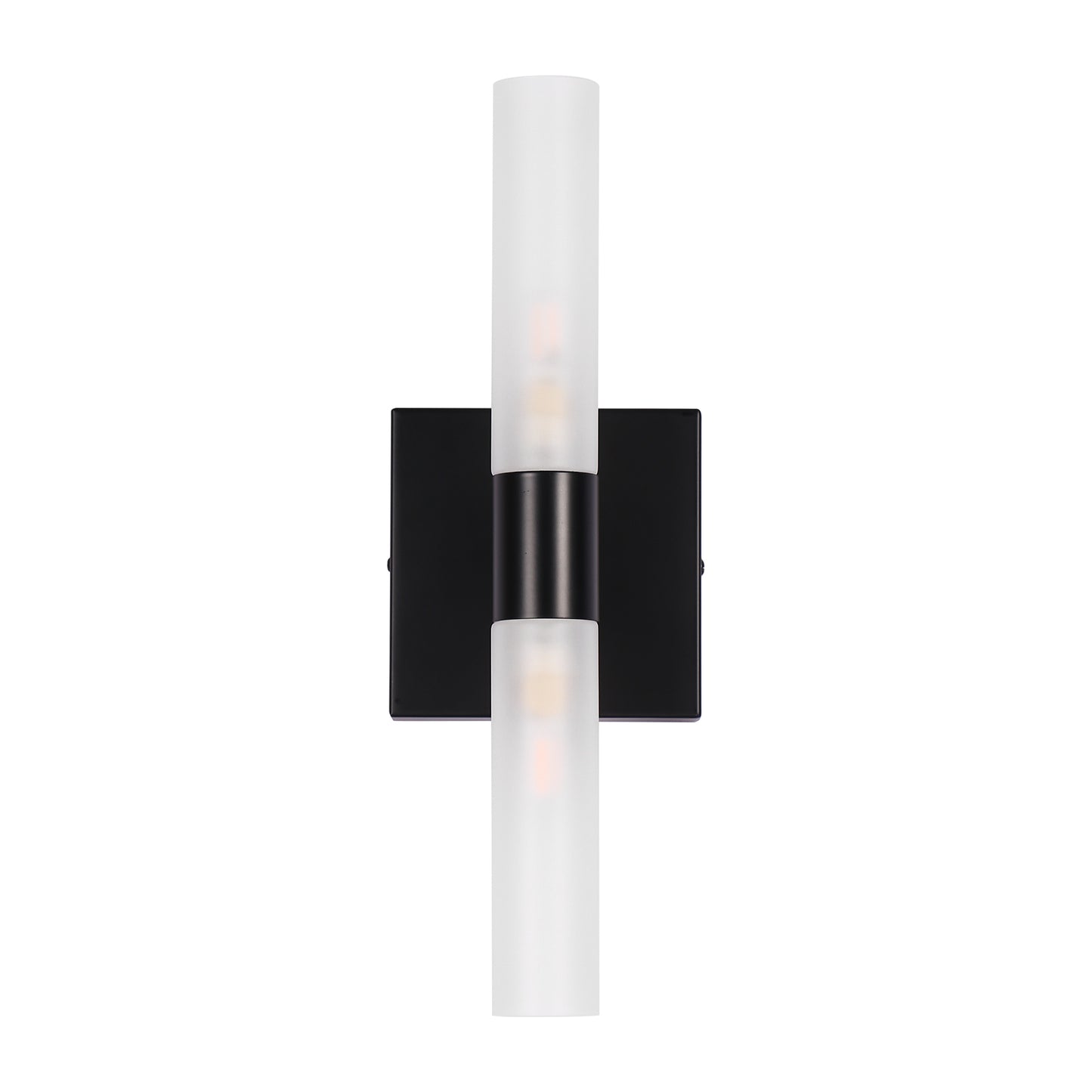 13.9in 2-Light Modern Indoor Wall Sconces with Frosted Glass perfect for bedroom, hallway, living room, bathroom, and study, Non-Integrated Light Source, G9 Socket, No Bulbs Included
