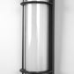 YANSUN 30W Integrated LED Outdoor Wall Lantern with Warm White 3000K Light, Black Finish, Weather-Resistant, 16.54 In. Height