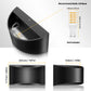 8.03 in. 1-Light Black Modern Lantern Wall Sconce, Up and Down Wall Mount Light Living Room Bedroom Hallway (2-Pack)