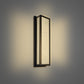 25 in. 30-Watt Black Outdoor Rectangle Hardwired Integrated LED Lantern Wall Sconce with Resin Shade 3000K Waterproof