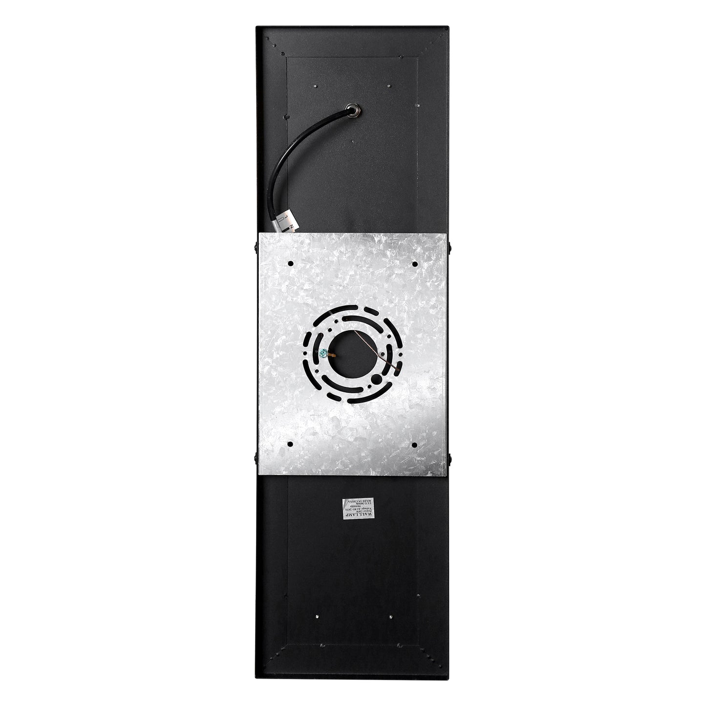25 in. 30-Watt Black Outdoor Rectangle Hardwired Integrated LED Lantern Wall Sconce with Resin Shade 3000K Waterproof