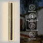 43 in. 30W 1-Light Matte Black Modern Integrated LED Outdoor Wall Light Waterproof Porch Light