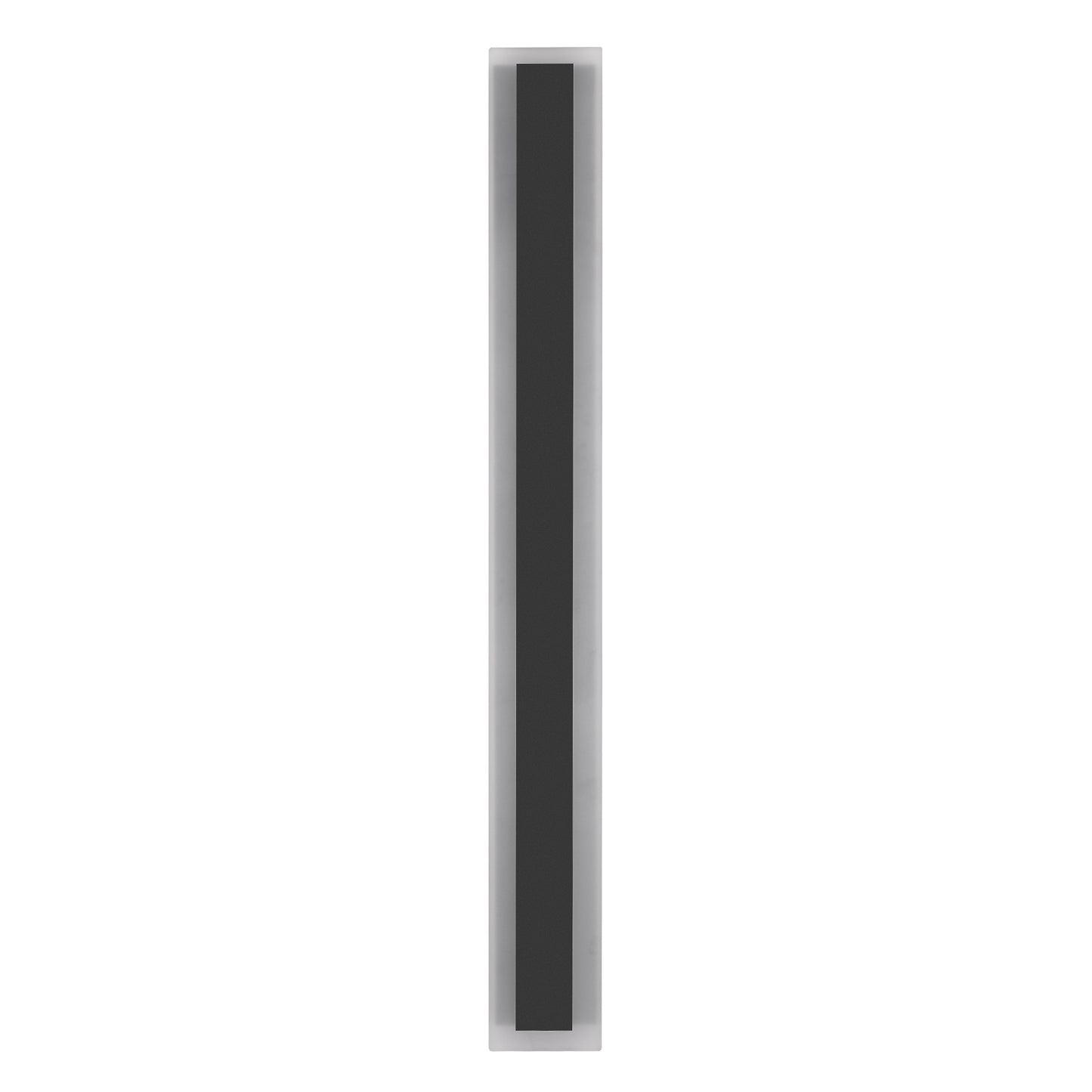 43 in. 30W 1-Light Matte Black Modern Integrated LED Outdoor Wall Light Waterproof Porch Light