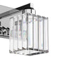 24 in. 3-Light Elegant Crystal Bathroom Integrated LED Vanity Light, Chrome Finish with Clear Glass Shades
