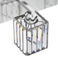 24 in. 3-Light Elegant Crystal Bathroom Integrated LED Vanity Light, Chrome Finish with Clear Glass Shades