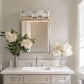 24 in. 3-Light Elegant Crystal Bathroom Integrated LED Vanity Light, Chrome Finish with Clear Glass Shades