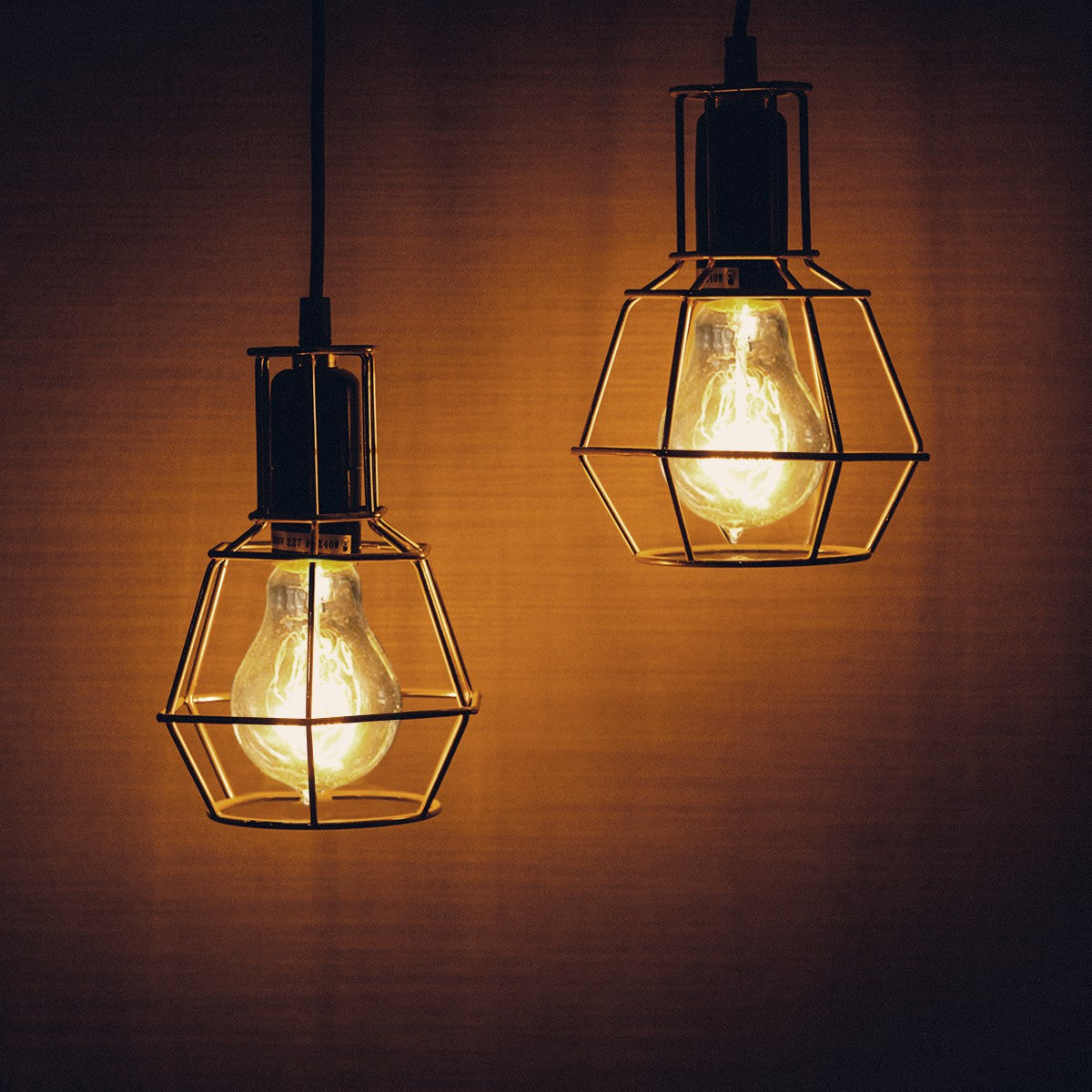 4 Pack Vintage Edison Bulbs with Filament, 60W Dimmable E26 A19 Antique Light, Golden Finish Industrial Design Amber Warm ,Omnidirectional 360 Degrees Angles