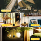 13.4 in. Black Cordless Rechargeable Integrated LED Table Lamp, Modern Portable Stepless Brightness Desk Lamps (2-Pack)