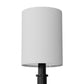 33 in. 6-Light Black Farmhouse Chandelier with White Linen Shades for Budget Homes