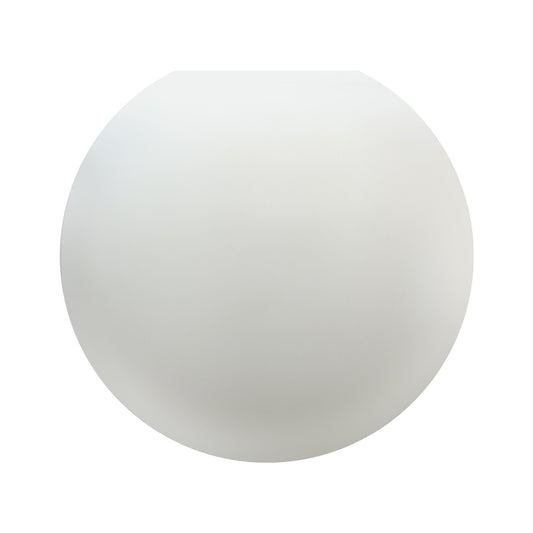 YANSUN 7.87 in. White Frosted Glass Globe Sconce Shade with 1 in. Neckless Fitter for Pendant, Sconce, Wall Light, Vanity Light