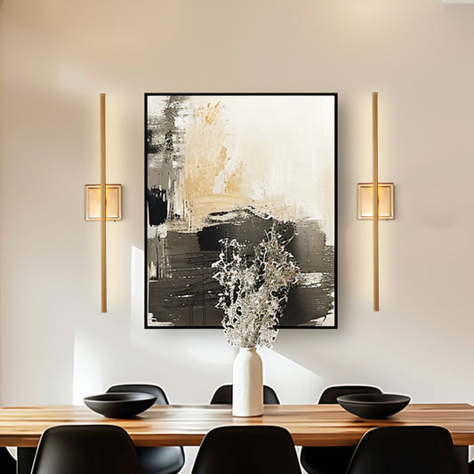 350° Rotate Gold Dimmable Wireless Integrated LED Wall Sconce with Remote, Sconce Wall Decor for Living Room(2-Pack)