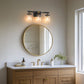 20 in. 3-Light Black and Gold Bathroom Vanity Light Fixtures Over Mirror, Ideal for Bathroom, Hallway, Bedroom