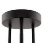 Black LED Chandelier 3-Light Modern Semi Flush Mount Ceiling Light 3000K Sputnik Light for Living Room Bedroom Foyer
