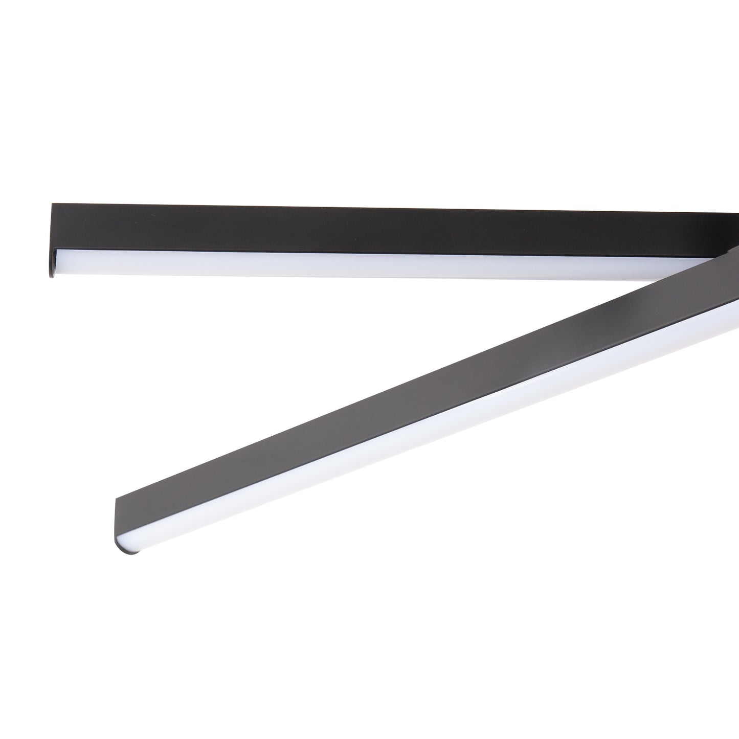 Black LED Chandelier 3-Light Modern Semi Flush Mount Ceiling Light 3000K Sputnik Light for Living Room Bedroom Foyer