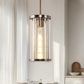 1-Light Nickel Pendant Light with Clear Glass Shade, Modern Industrial Lighting for Kitchen Island and Dining Room