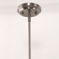 1-Light Nickel Pendant Light with Clear Glass Shade, Modern Industrial Lighting for Kitchen Island and Dining Room