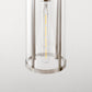 1-Light Nickel Pendant Light with Clear Glass Shade, Modern Industrial Lighting for Kitchen Island and Dining Room