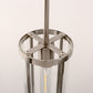 1-Light Nickel Pendant Light with Clear Glass Shade, Modern Industrial Lighting for Kitchen Island and Dining Room