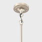 1-Light Brushed Nickel Mini-Pendant Light with Frosted Glass Shade