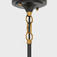 8 in. 1-Light Elegant Metal with Glass Globe Lighting, Matte Black and Gold Finishes for Kitchen Island