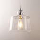 1-Light Brushed Nickel Pendant Light with Seeded Glass for Dining Rooms, Kitchen Islands, and Entryways