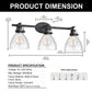 29 in. 3-Light Vanity Light, Affordable Bathroom Fixture for Bright Lighting