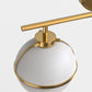 24 in. Modern 3-Light Bathroom Vanity Light with Farmhouse Heritage Brass Globe Shade