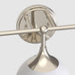 27 in. Modern 3-Light Brushed Nickel Vanity Light   Bathroom Lighting with Soft White Glass for Bathroom