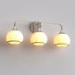27 in. Modern 3-Light Brushed Nickel Vanity Light   Bathroom Lighting with Soft White Glass for Bathroom
