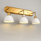 26 in. 3-Light Gold Bathroom Vanity Light with White Shades, Modern Wall Sconce for Bathroom, Vanity