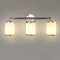 17 in. 3-Light Chrome Vanity Light with Frosted Glass Shades, Modern Bathroom Wall Sconce for Vanity, Mirror