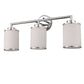 17 in. 3-Light Chrome Vanity Light with Frosted Glass Shades, Modern Bathroom Wall Sconce for Vanity, Mirror
