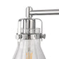 22 in. 3-Light Brushed Nickel Vanity Light for Bright, Affordable Bathroom Lighting，Cone Shade