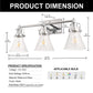 22 in. 3-Light Brushed Nickel Vanity Light for Bright, Affordable Bathroom Lighting，Cone Shade