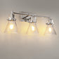 22 in. 3-Light Brushed Nickel Vanity Light for Bright, Affordable Bathroom Lighting，Cone Shade