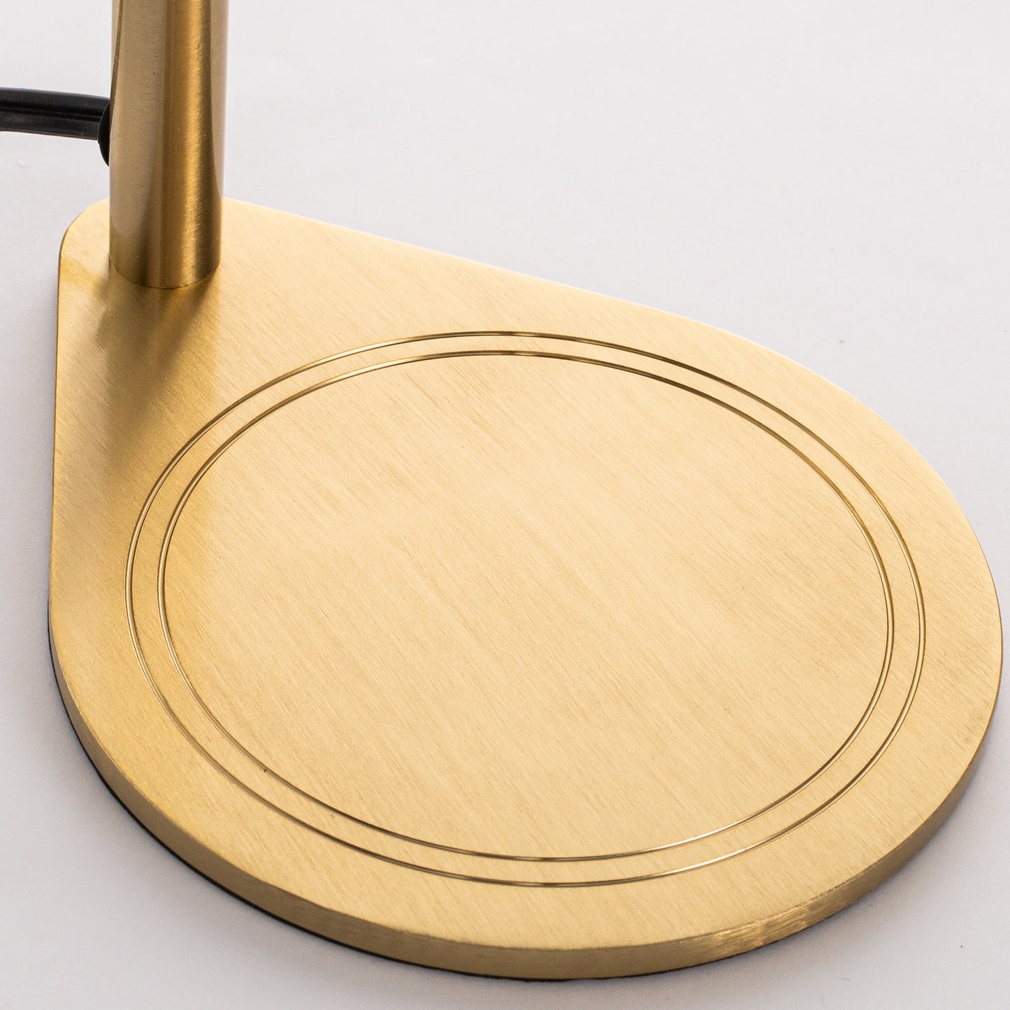 11 in. Sleek Adjustable Gold Desk Lamp - Modern Bedside Table Task and Reading Wax Melting Lampfor Bedroom or Office